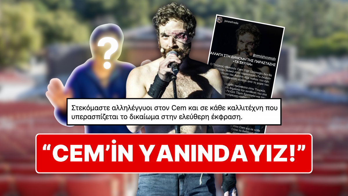 Boykot Çağrısı Yüzünden Ceza Alıp Yurt Dışına Gidemeyen Cem Yiğit Üzümoğlu'na Yunan Sanatçılardan Destek!