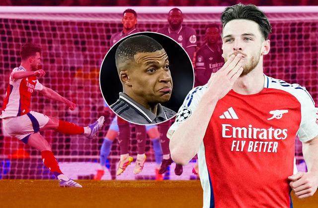 Şampiyonlar Ligi’nde Declan Rice’dan Real Madrid’e 2 füze! 12 dakikada tarihe geçti…