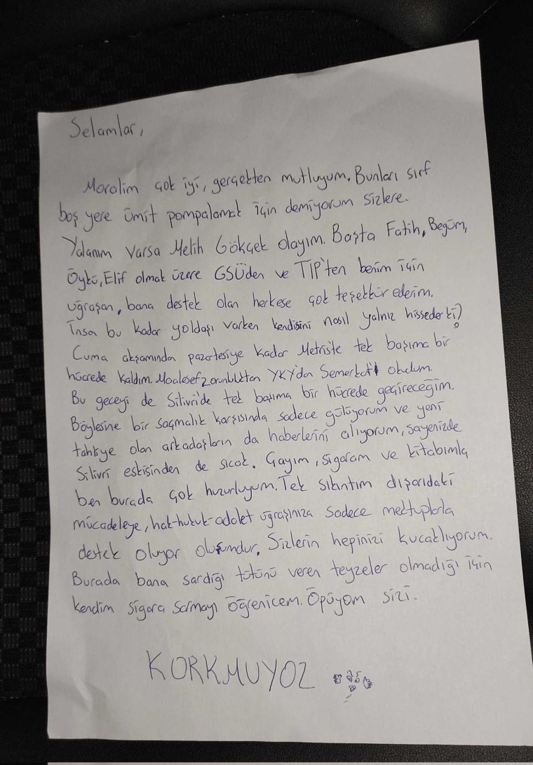 Tutuklu sosyal medya fenomeni ‘Basel’den mesaj var: ‘Sayenizde Silivri eskisinden de sıcak’