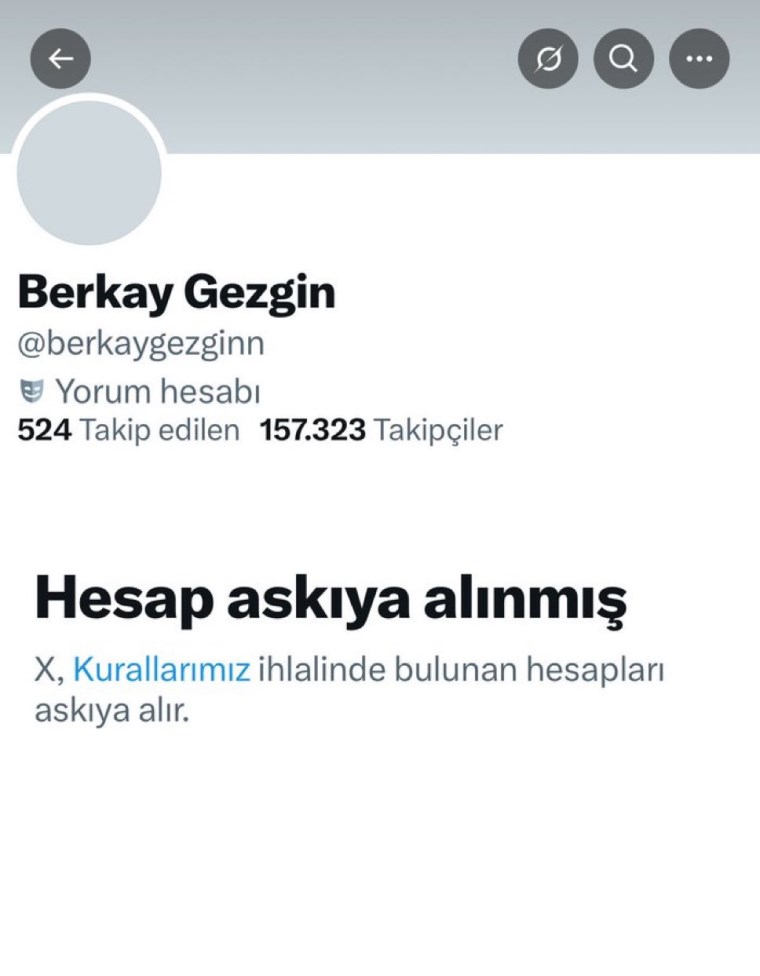 CHP PM üyesi Berkay Gezgin’in X hesabı kapatıldı!