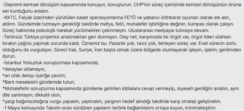 Özgür Özel ‘İletişim Başkanlığı AKP’li vekillere not yollamış’ demişti: O mesajın ekran görüntüsü ortaya çıktı!