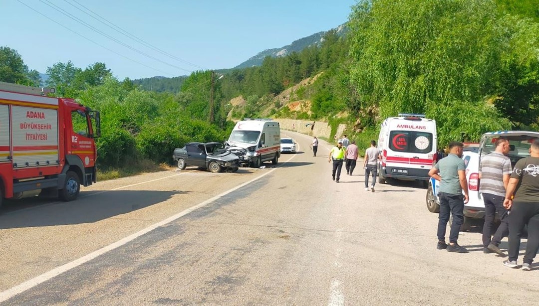 Adana’da feci kaza: Ambulansla otomobil çarpıştı