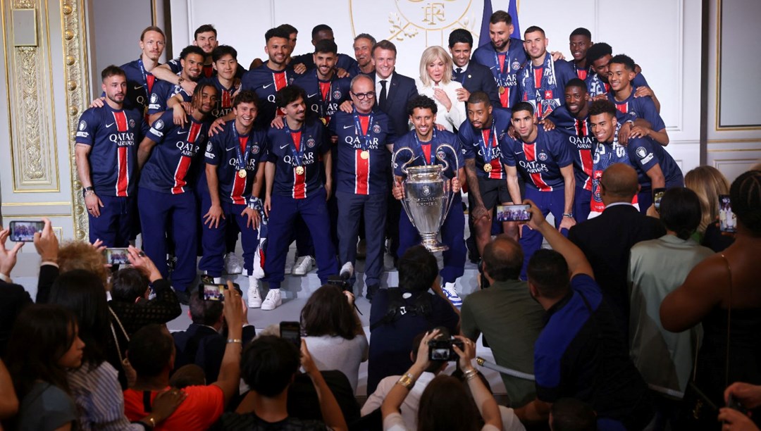 PSG kupayı Macron’a götürdü