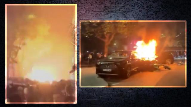Tarihi zafer sonrası Paris sokakları savaş alanına döndü! Taraftarlar sokakları ateşe verdi, polis biber gazı sıktı