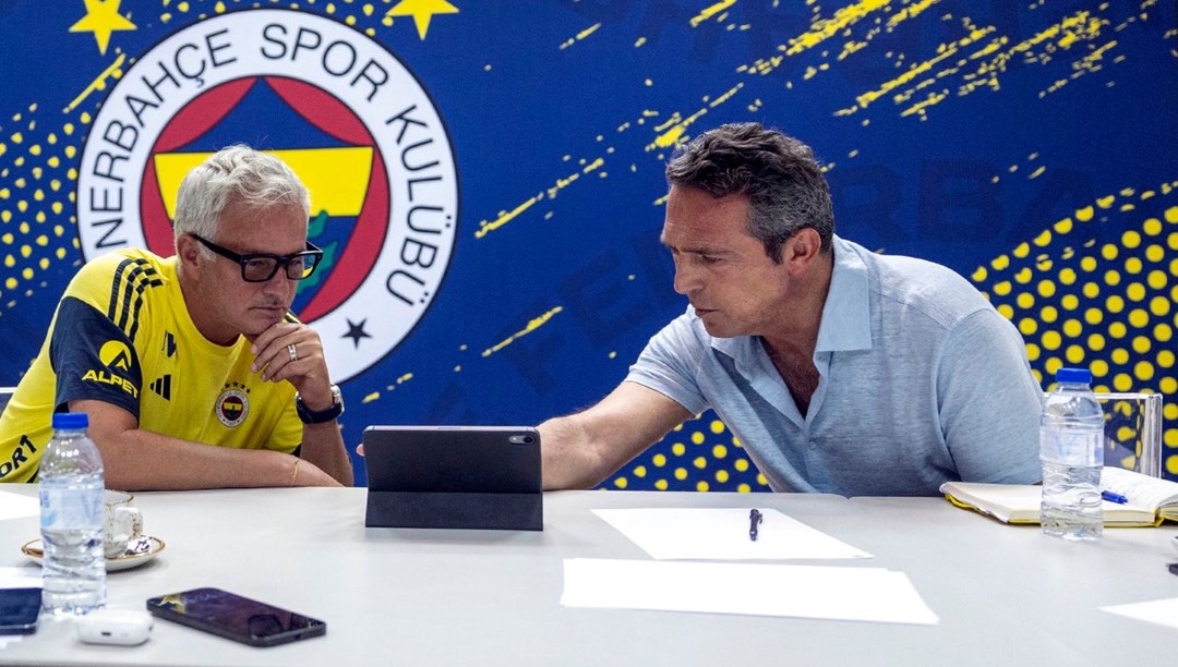 Ali Koç ve Mourinho’nun transfer zirvesinden ilk fotoğraf