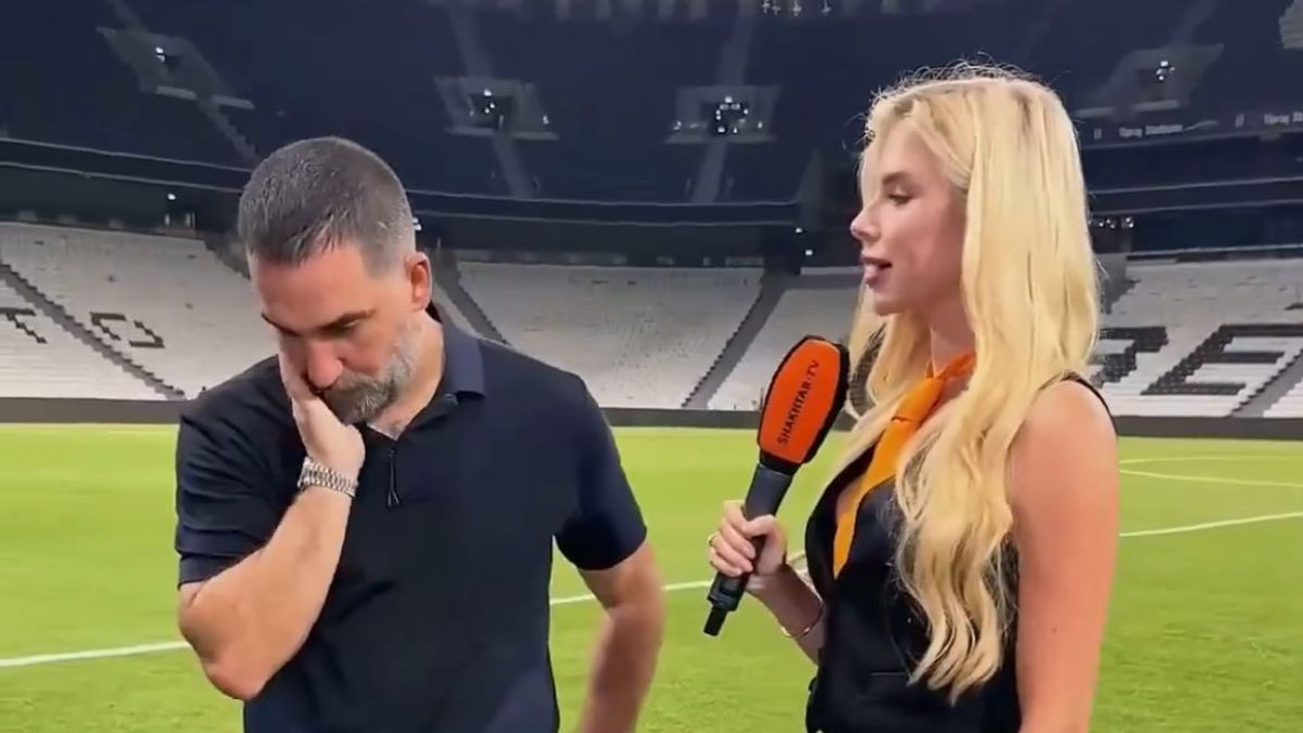 Arda Turan’ın güzel muhabirle göz teması kurmama çabası dikkat çekti