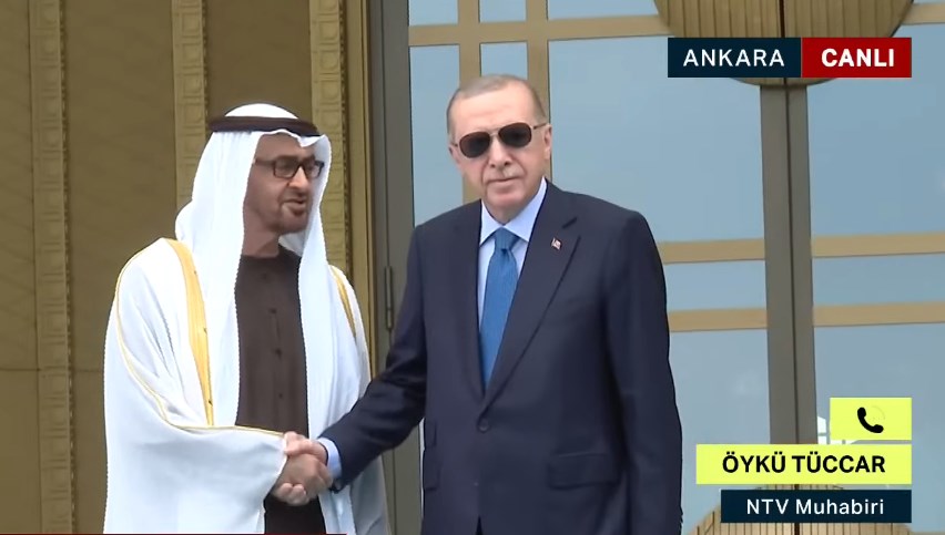 Cumhurbaşkanı Erdoğan, BAE lideri El Nahyan ile Ankara’da bir araya geldi