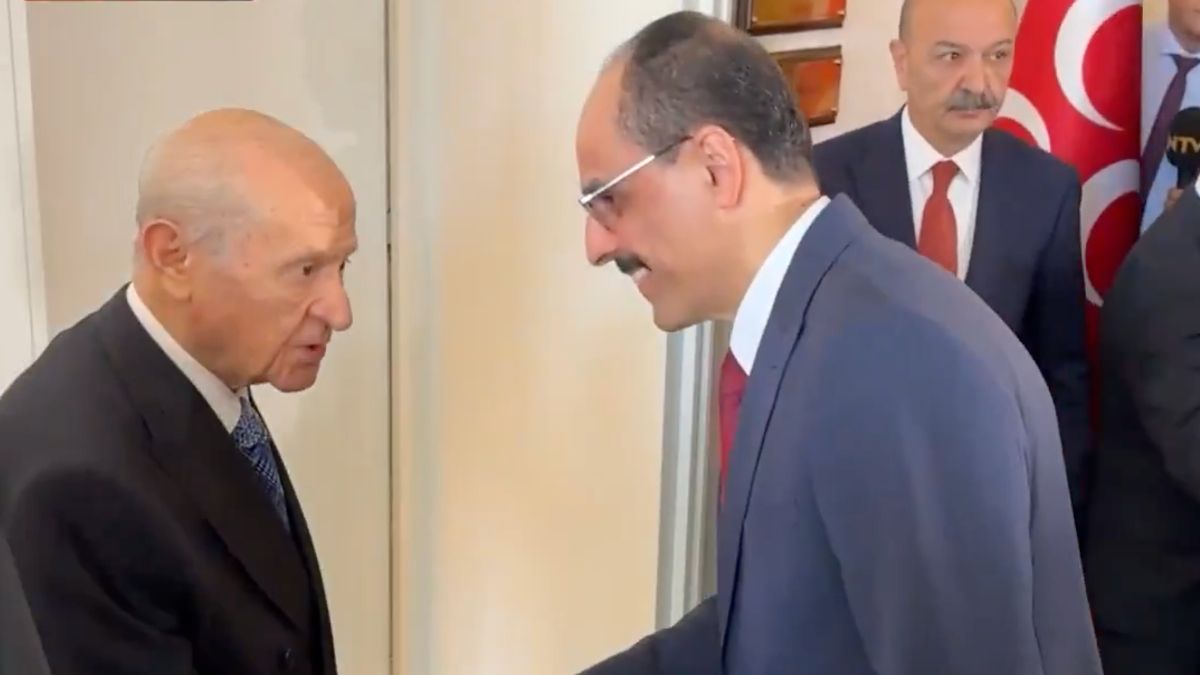 Devlet Bahçeli, İbrahim Kalın ile bir araya geldi