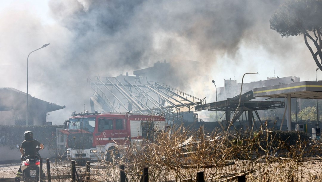 Roma’da benzin istasyonu patladı! Çok sayıda yaralı var