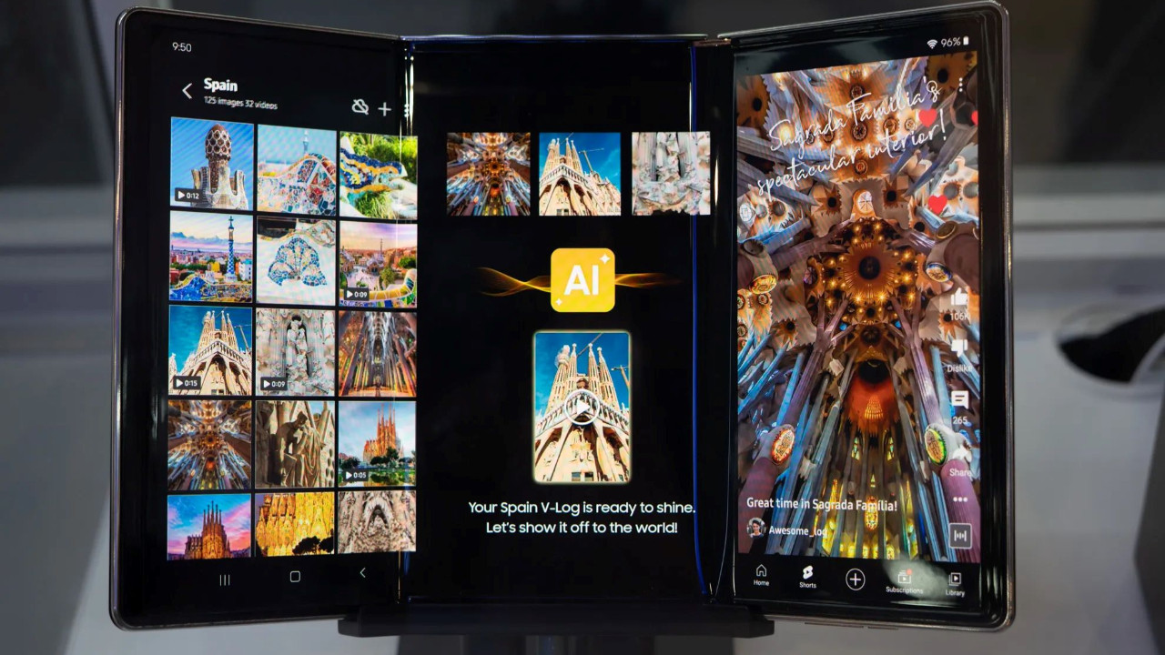 Samsung doğruladı: Üçe katlanan telefon 2025 sonunda geliyor!