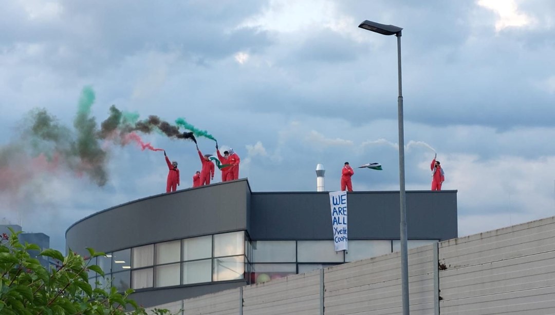 Avusturya’da dikkat çeken Filistin protestosu