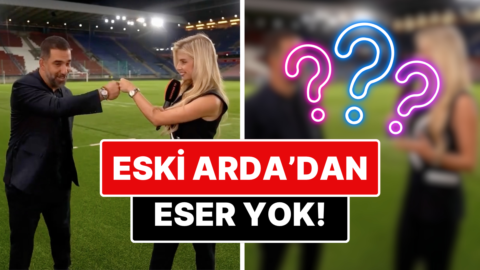 Bakışlarını Kaçırdığı Röportaj Gündem Olmuştu: Arda Turan Bu Sefer O Spikerden Gözlerini Ayırmadı!