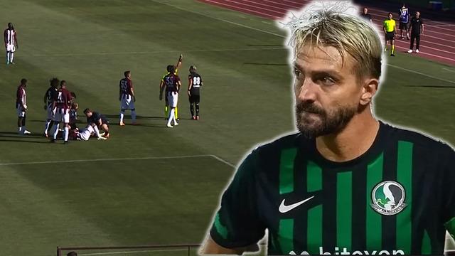 Bandırmaspor-Sakaryaspor karşılaşmasında olay! Caner Erkin yine yaptı yapacağını…