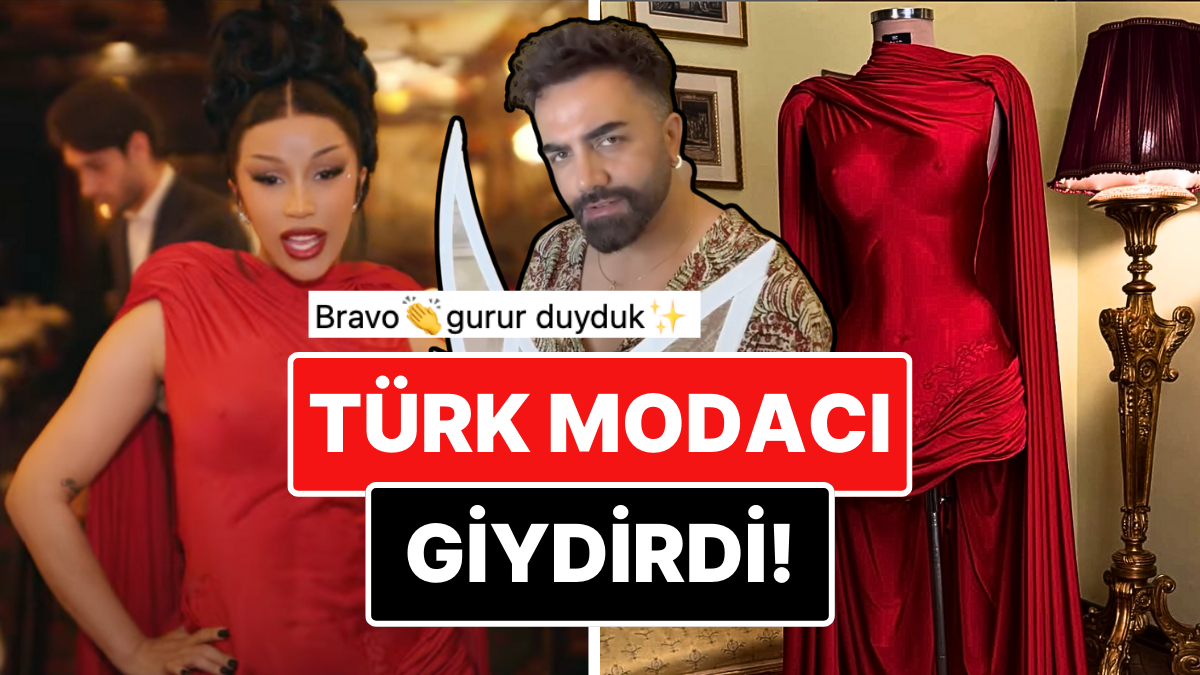 Cardi B Imaginary Playerz Şarkısının Klibinde Türk Modacı Halil Ülgü'nün Tasarımını Giydi!