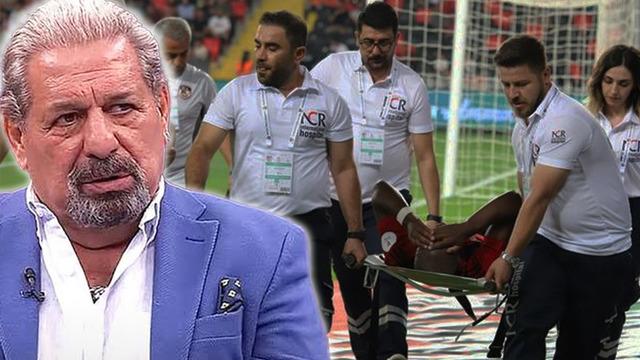 Gaziantep FK oyuncusu Salem M’Bakata sezonu kapattı… Erman Toroğlu canlı yayında zemine isyan etti!