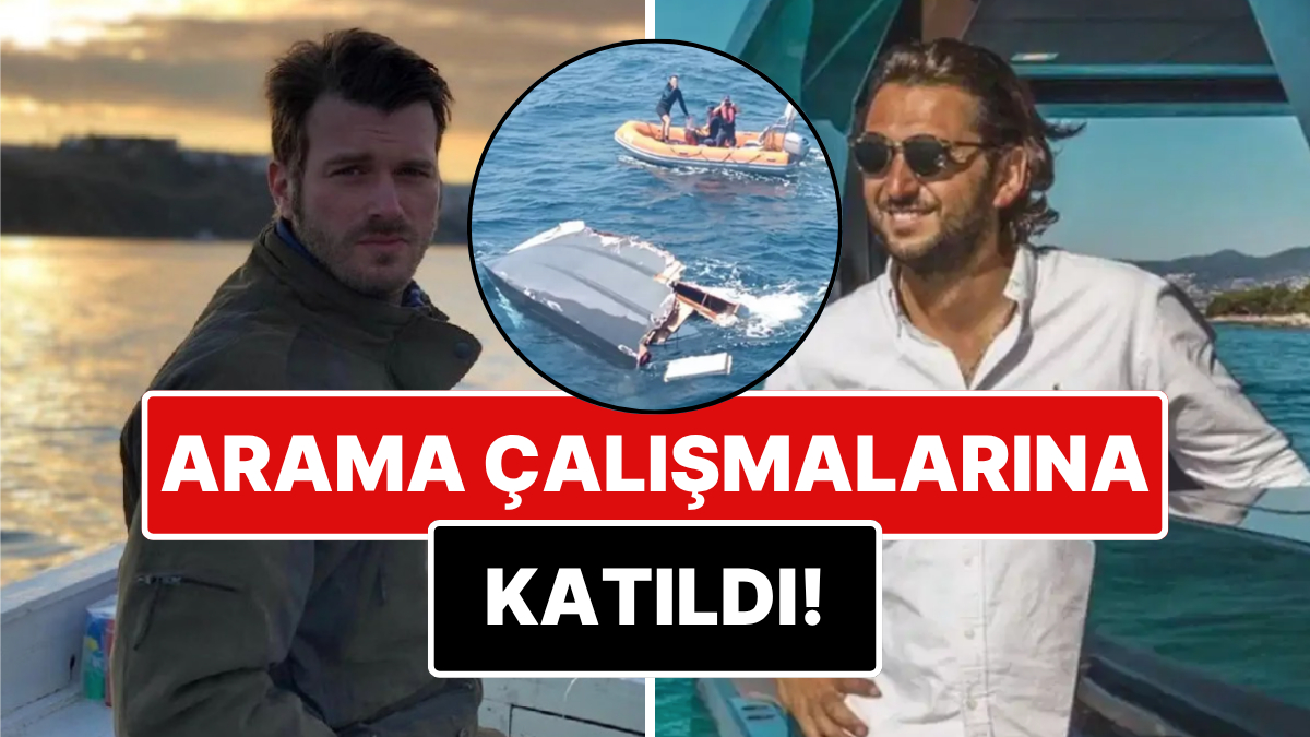 Meğer Tatil Planlamışlar: Kıvanç Tatlıtuğ Teknesi Parçalanan Halit Yukay'ı Arama Çalışmalarına Katıldı