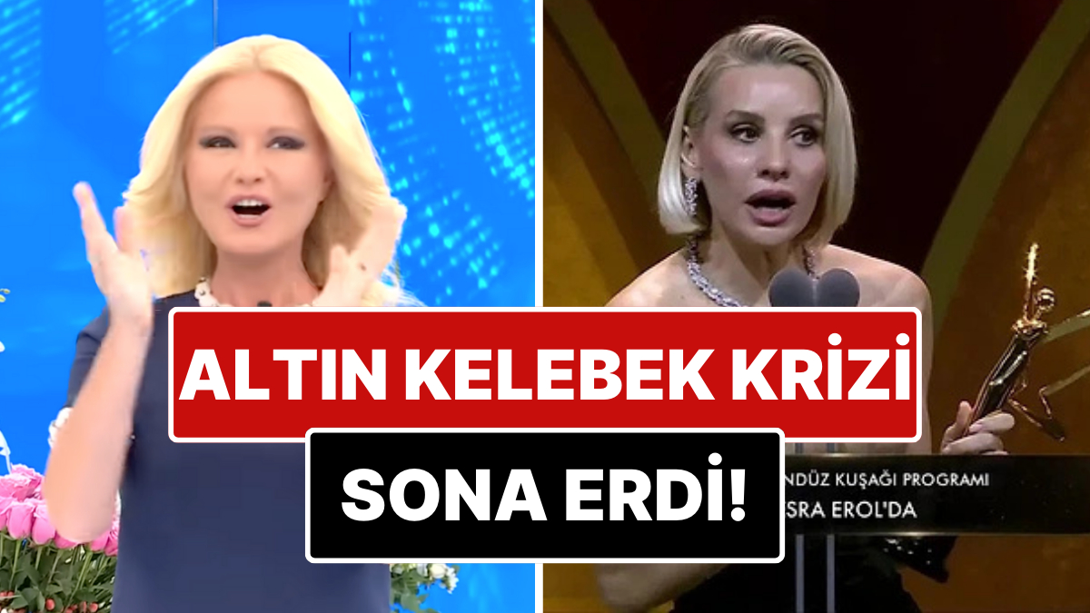 Altın Kelebek Ödül Töreni'nde Müge Anlı'ya Attığı Taşla Ortamı Geren Esra Erol Eski Dostuna Zeytin Dalı Uzattı