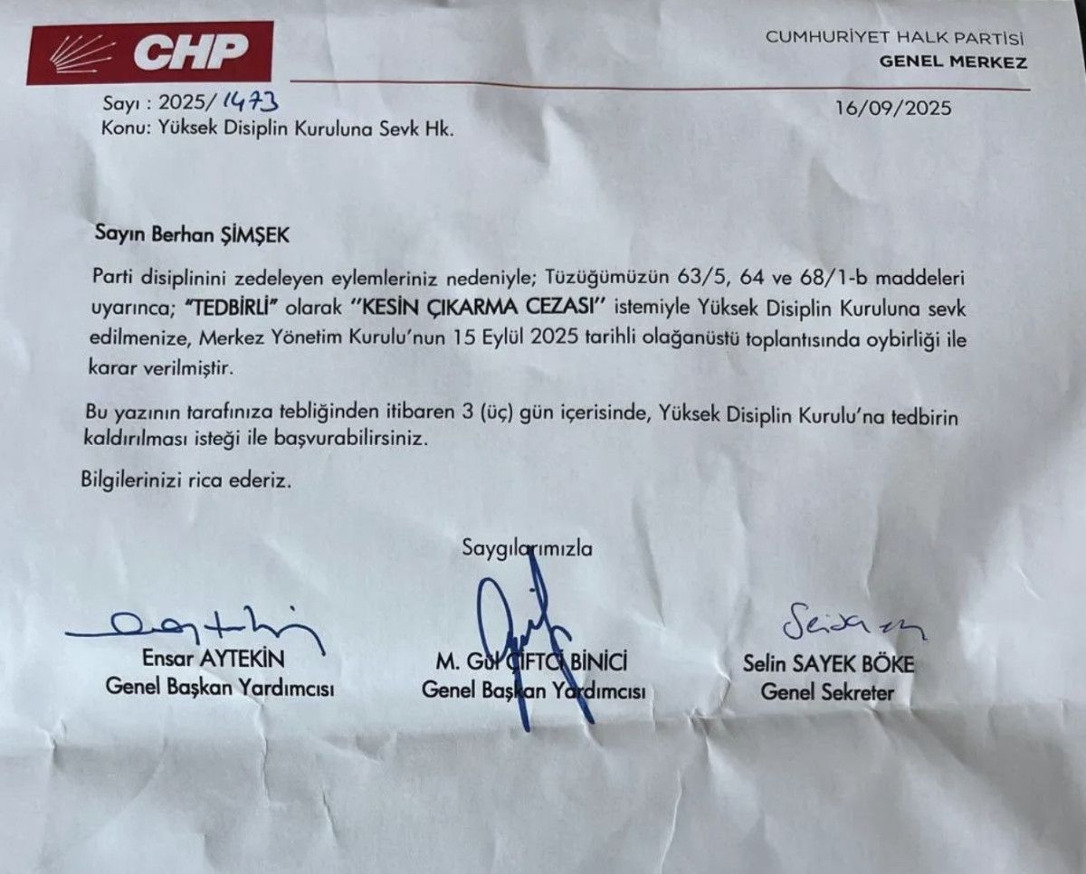 CHP’li Berhan Şimşek: Parti holding oldu, sahibi Silivri’de