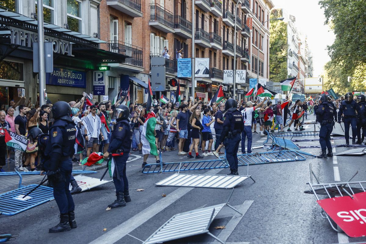 İspanya’da İsrail protestosu: Polis müdahale etti