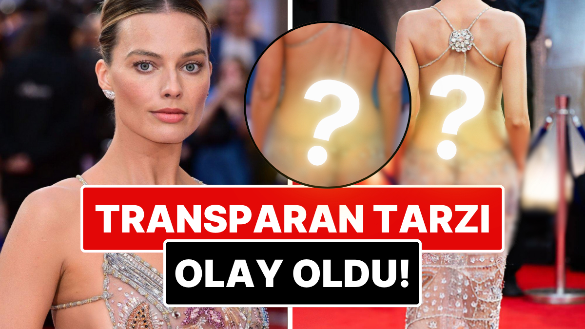 Margot Robbie, Baştan Aşağı Taşlarla Süslenmiş Transparan Elbisesiyle Kırmızı Halıyı Resmen Salladı!
