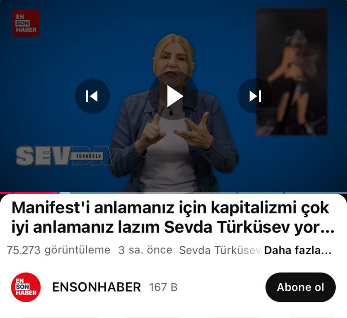 Sevda Türküsev: Manifest’in gerçek yüzü ortaya çıktı