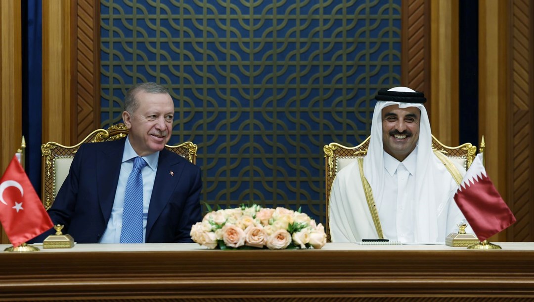 Cumhurbaşkanı Erdoğan, Katar Emiri El Sani ile bir araya geldi