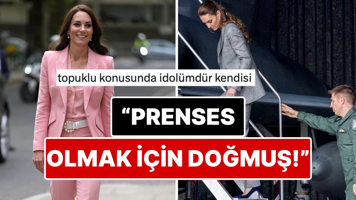 Kate Middleton, Topuklu Ayakkabılarıyla Merdivenleri Geri Geri İndiği Anlarla Gündeme Oturdu!
