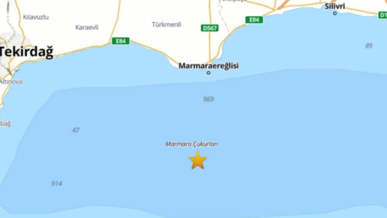 Marmara’da 5 büyüklüğünde deprem: İstanbul, Tekirdağ ve çevre illerde hissedildi