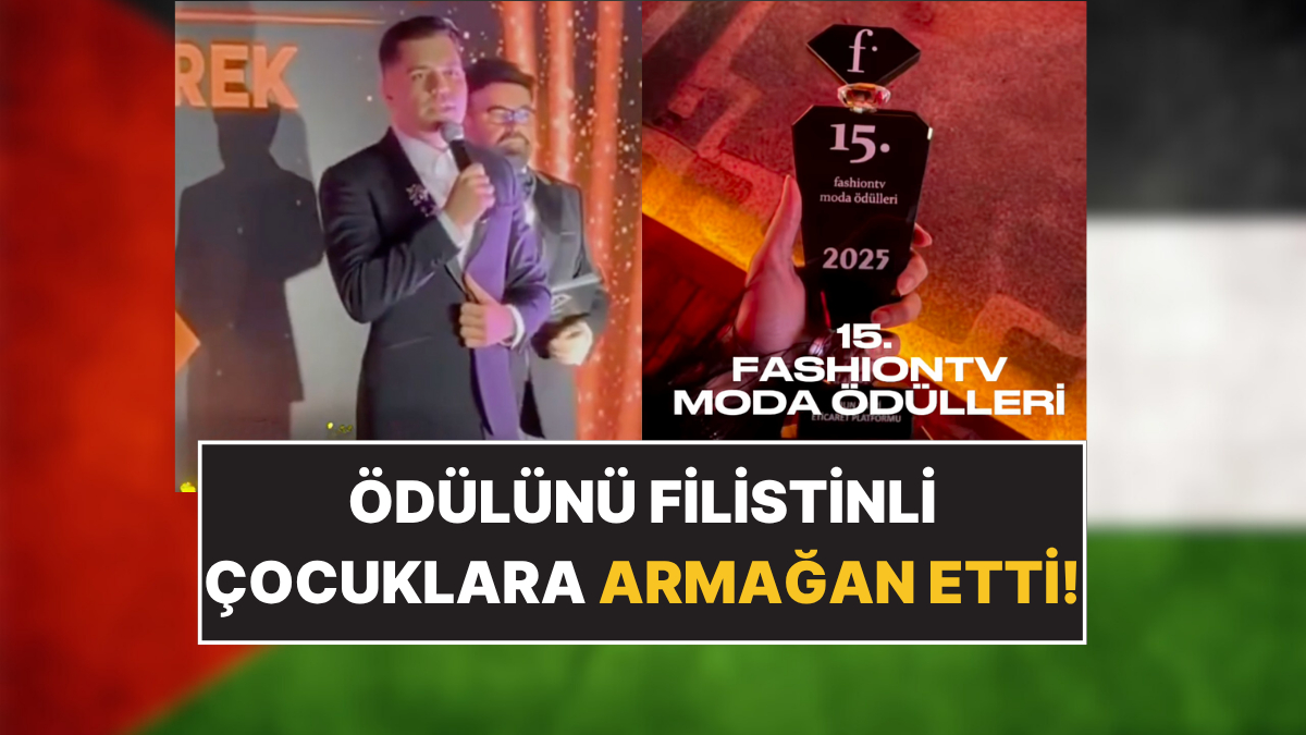 Yılın En Stil Sahibi Erkek Sanatçısı Seçilen Emir Can İğrek'in Filistin Vurgusu Törene Damga Vurdu!