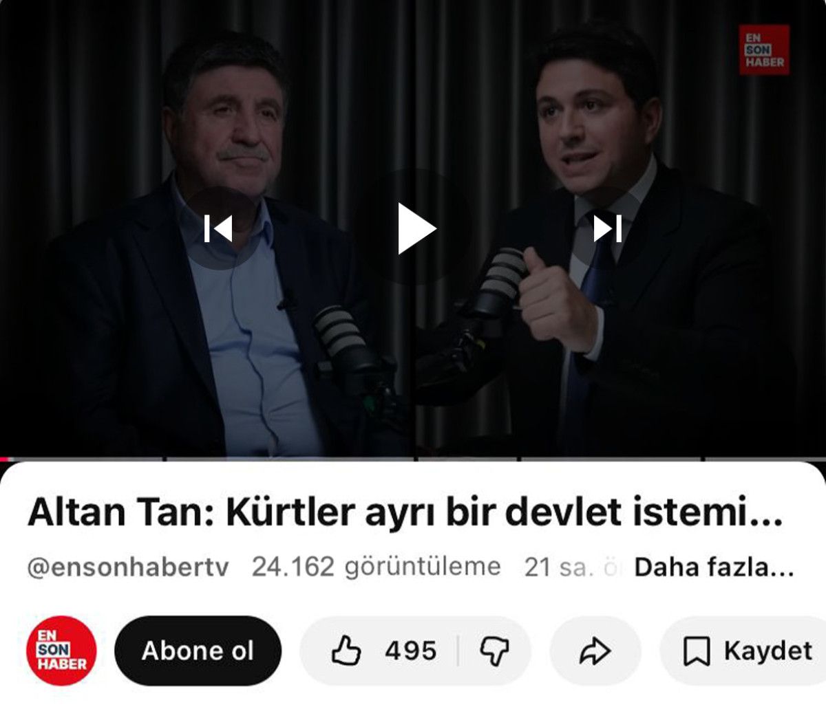 Altan Tan: Öcalan’ın ayrı ulus devlet fikri yok