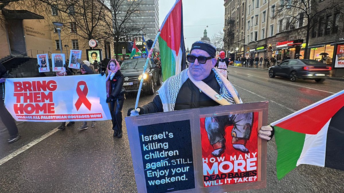 İsveç’te yüzlerce kişi sokağa indi: İsrail protesto edildi