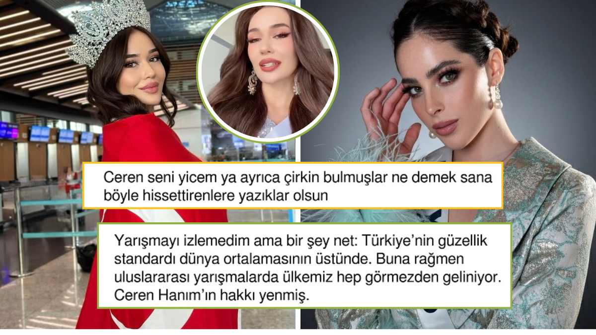 Miss Universe Sonuçlarına Tepki: İlk 30'a Sokulmayan Ceren Arslan'a Sosyal Medyadan Destek Yağdı!