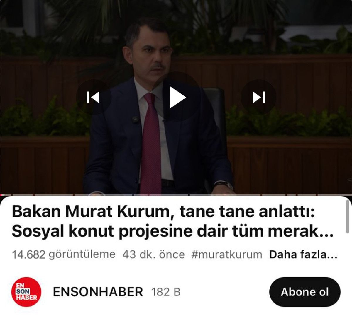 Murat Kurum: İstanbul depremi, bizim milli güvenlik meselemiz
