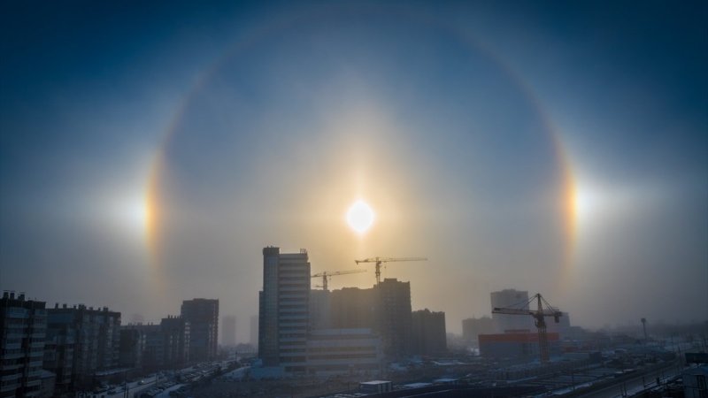 Sibirya’da eksi 30 derecede ‘halo’ olayı izlendi